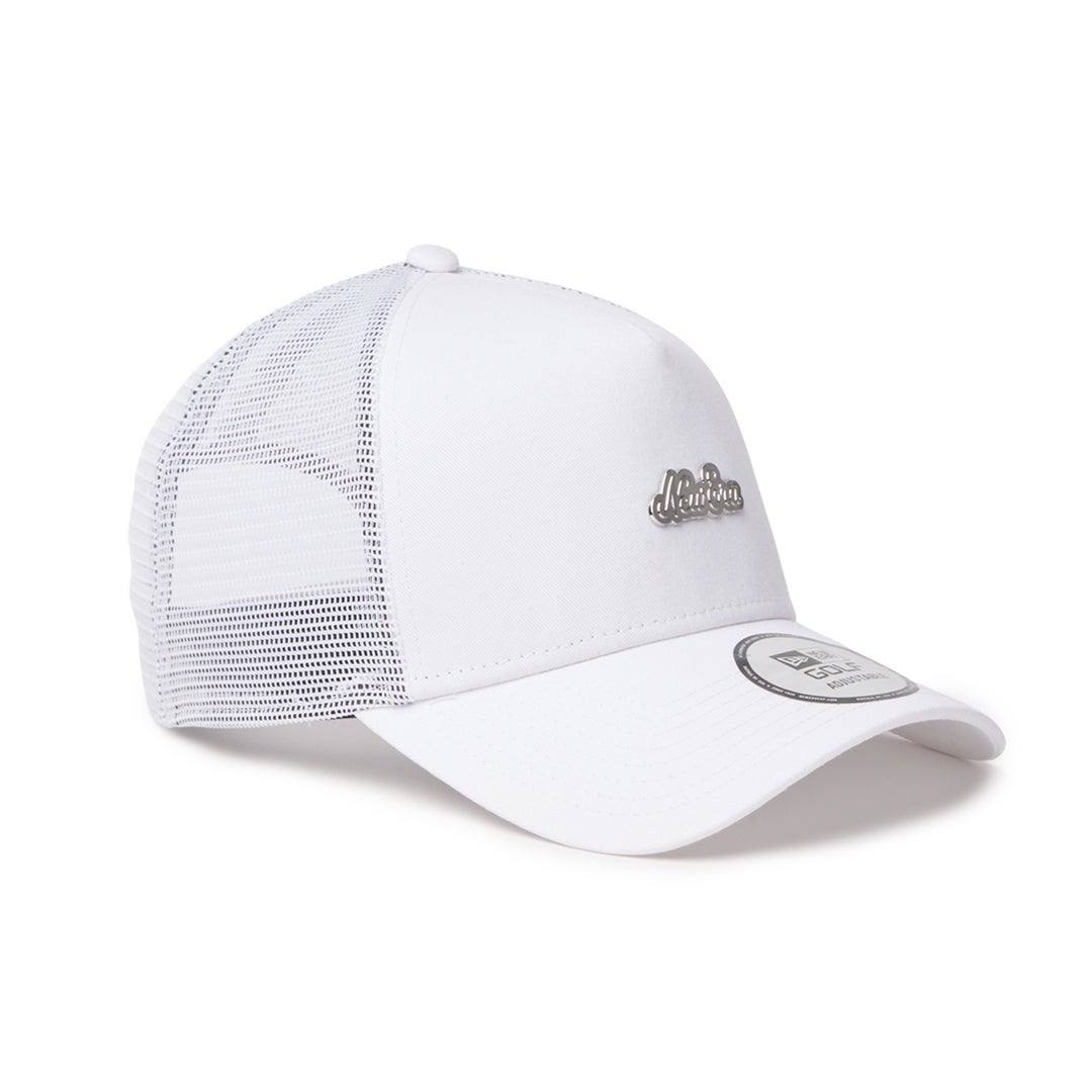[ニューエラ]メンズ [GOLF] 9FORTY A-Frame トラッカー Metal Logo メタルパッチ ホワイト 詳細5