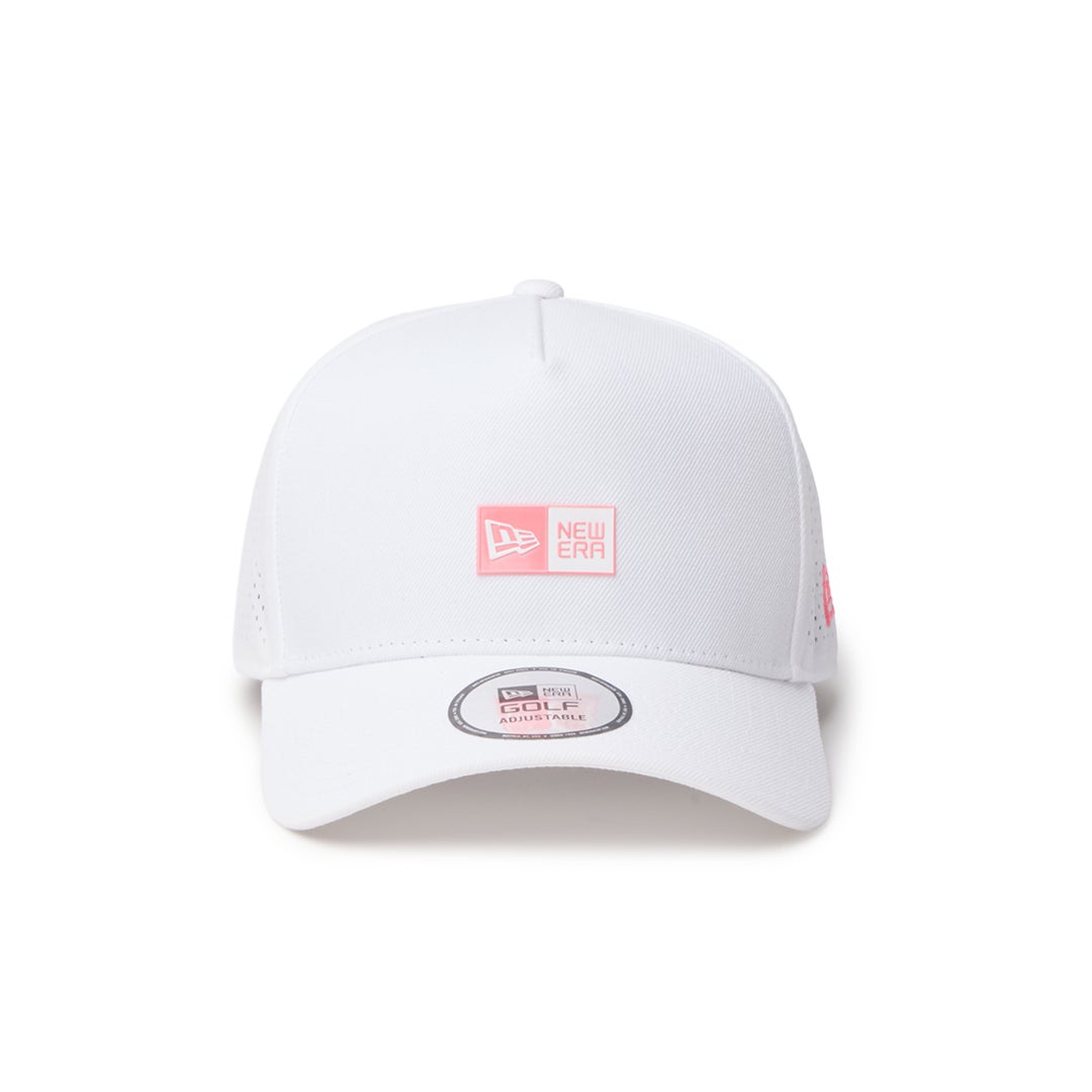 [ニューエラ]メンズ [GOLF] 9FORTY A-Frame レーザーパーフォレーション Box Logo ボックスロゴ ホワイト　詳細3