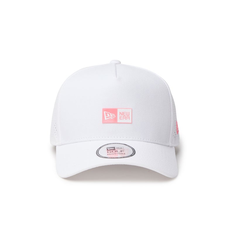 [ニューエラ]メンズ [GOLF] 9FORTY A-Frame レーザーパーフォレーション Box Logo ボックスロゴ ホワイト　詳細3