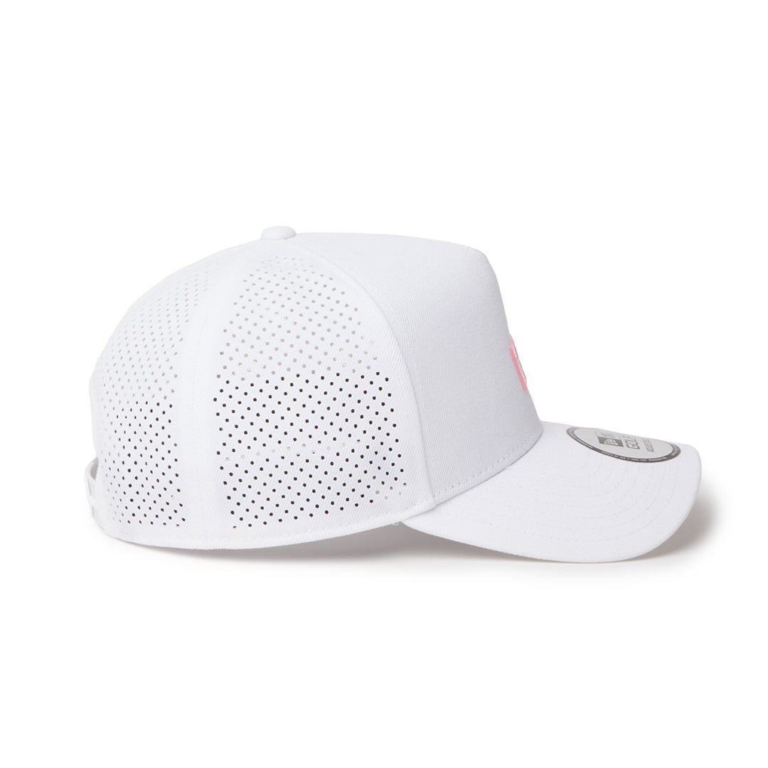 [ニューエラ]メンズ [GOLF] 9FORTY A-Frame レーザーパーフォレーション Box Logo ボックスロゴ ホワイト　詳細4