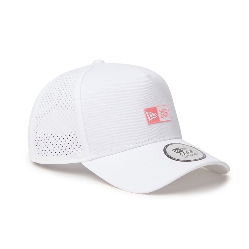 [ニューエラ]メンズ [GOLF] 9FORTY A-Frame レーザーパーフォレーション Box Logo ボックスロゴ ホワイト　詳細5