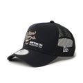 [ニューエラ]メンズ [GOLF] 9FORTY A-Frame トラッカー ナイロンタッサー NEW ERA NEW YORKUSA EST. 1920 ブラック　詳細1