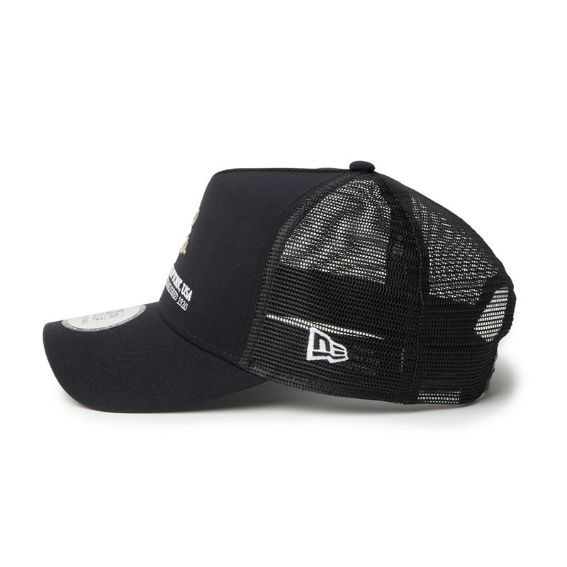 [ニューエラ]メンズ [GOLF] 9FORTY A-Frame トラッカー ナイロンタッサー NEW ERA NEW YORKUSA EST. 1920 ブラック　詳細2