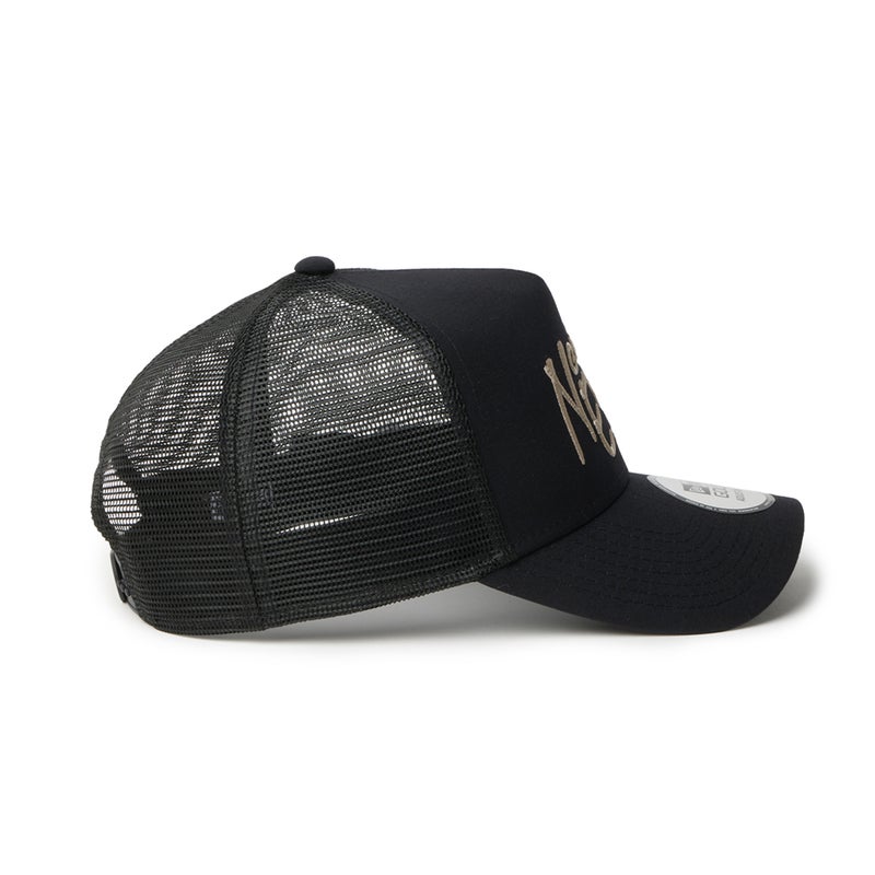 [ニューエラ]メンズ [GOLF] 9FORTY A-Frame トラッカー ナイロンタッサー NEW ERA NEW YORKUSA EST. 1920 ブラック　詳細4