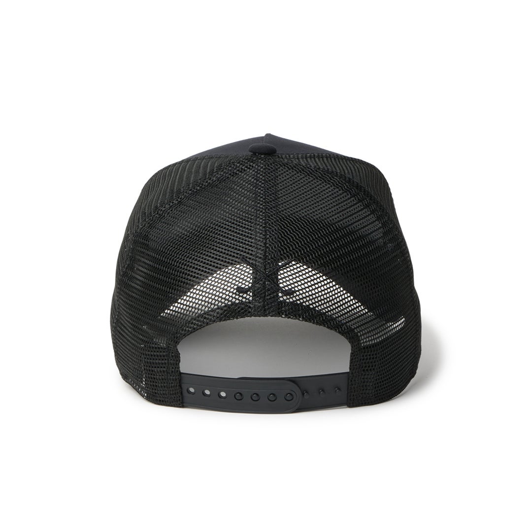 [ニューエラ]メンズ [GOLF] 9FORTY A-Frame トラッカー ナイロンタッサー NEW ERA NEW YORKUSA EST. 1920 ブラック　詳細6