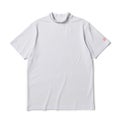 [ニューエラ]メンズ [GOLF] 半袖 ミッドネック Tシャツ 鹿の子 ホワイト　詳細1