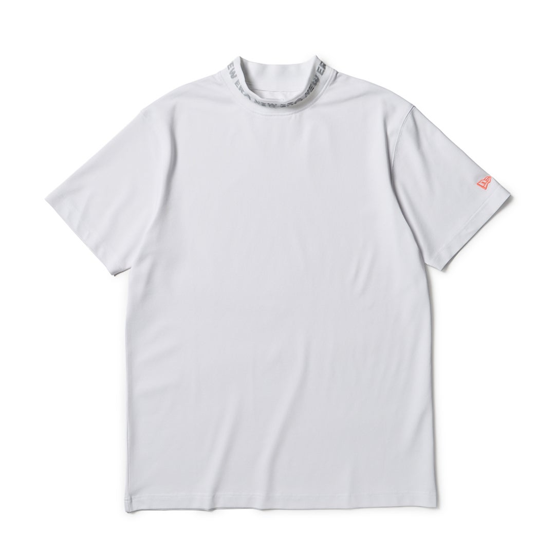 [ニューエラ]メンズ [GOLF] 半袖 ミッドネック Tシャツ 鹿の子 ホワイト　詳細1