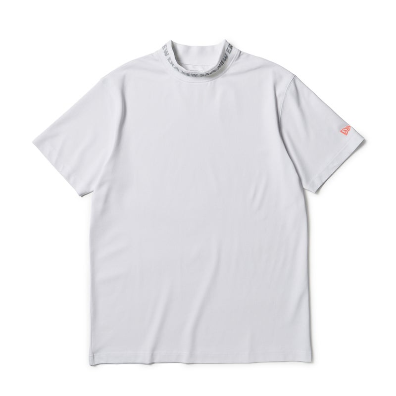 [ニューエラ]メンズ [GOLF] 半袖 ミッドネック Tシャツ 鹿の子 ホワイト　詳細1