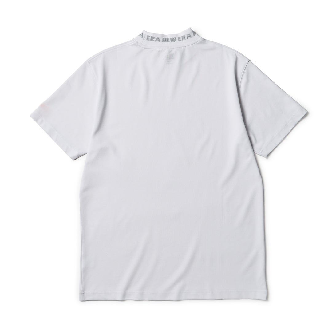 [ニューエラ]メンズ [GOLF] 半袖 ミッドネック Tシャツ 鹿の子 ホワイト　詳細2