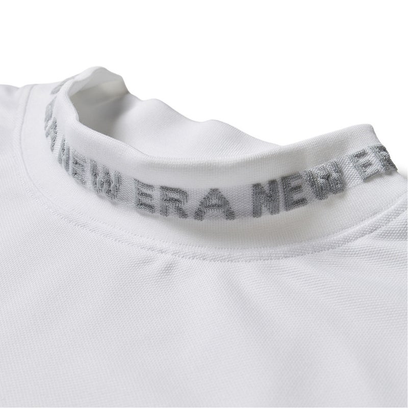 [ニューエラ]メンズ [GOLF] 半袖 ミッドネック Tシャツ 鹿の子 ホワイト　詳細3