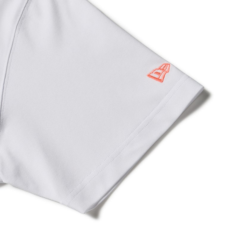 [ニューエラ]メンズ [GOLF] 半袖 ミッドネック Tシャツ 鹿の子 ホワイト　詳細4