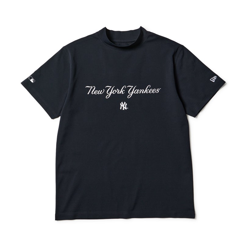 [ニューエラ]メンズ [GOLF] 半袖 ミッドネック Tシャツ MLB ニューヨーク・ヤンキース ネイビー　詳細1