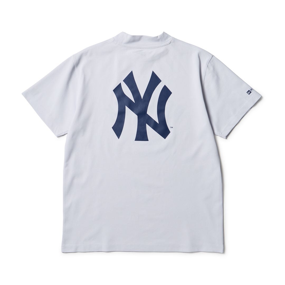 [ニューエラ]メンズ [GOLF] 半袖 ミッドネック Tシャツ MLB ニューヨーク・ヤンキース ホワイト　詳細2