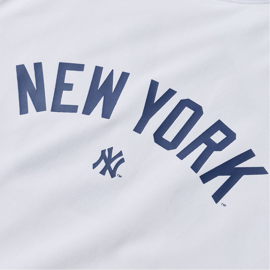 [ニューエラ]メンズ [GOLF] 半袖 ミッドネック Tシャツ MLB ニューヨーク・ヤンキース ホワイト　詳細3