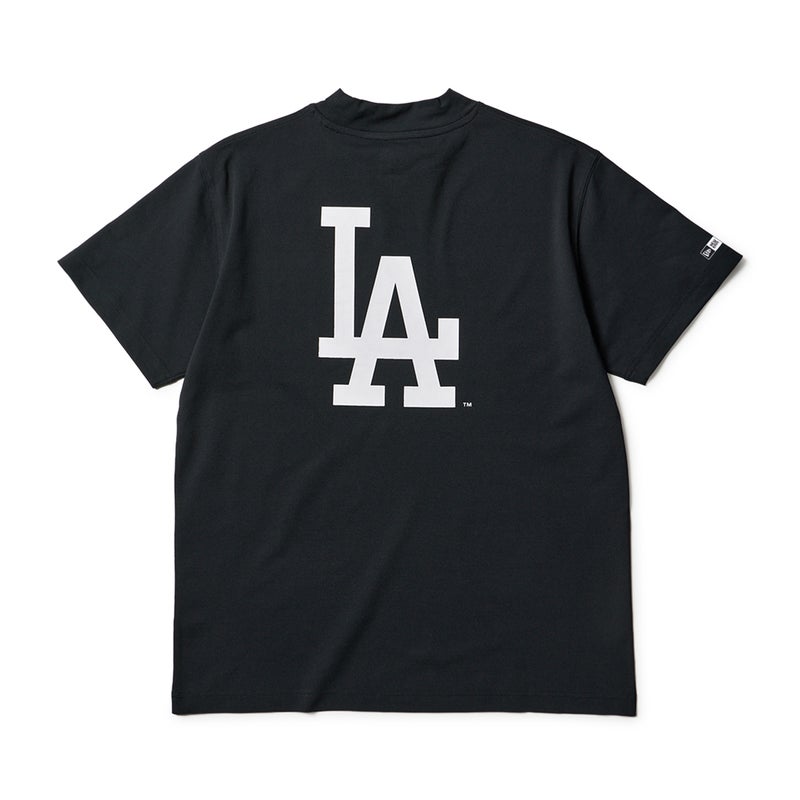[ニューエラ]メンズ [GOLF] 半袖 ミッドネック Tシャツ MLB ロサンゼルス・ドジャース ブラック　詳細2