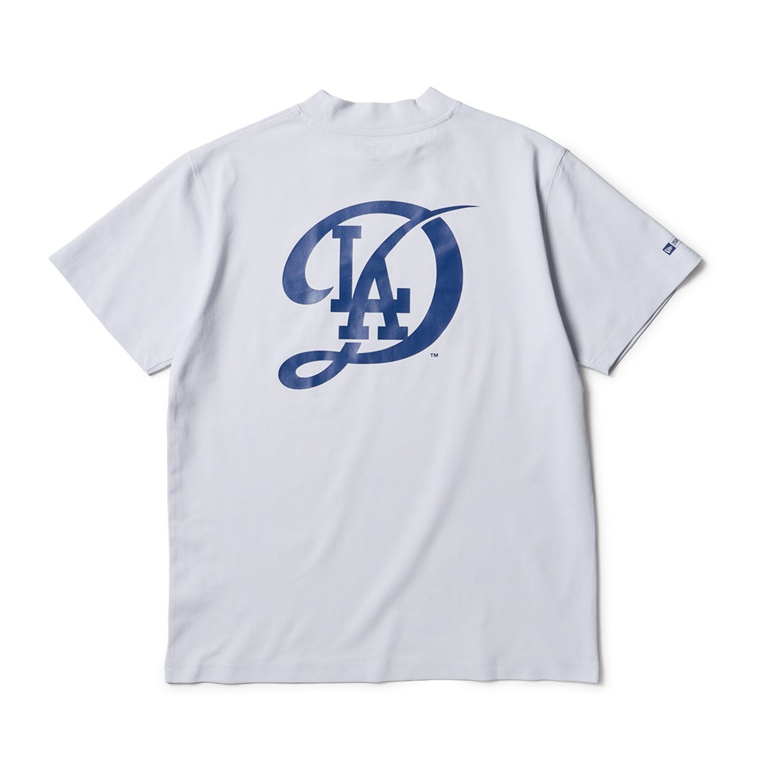 [ニューエラ]メンズ [GOLF] 半袖 ミッドネック Tシャツ MLB ロサンゼルス・ドジャース ホワイト　詳細2