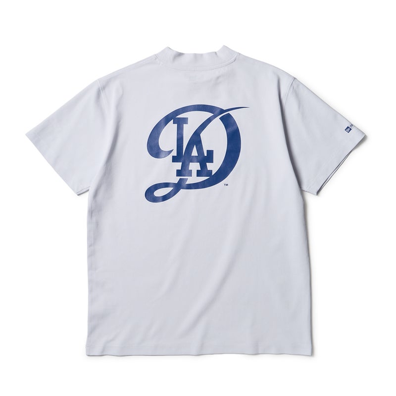 [ニューエラ]メンズ [GOLF] 半袖 ミッドネック Tシャツ MLB ロサンゼルス・ドジャース ホワイト　詳細2