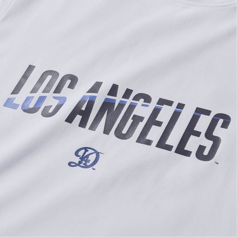 [ニューエラ]メンズ [GOLF] 半袖 ミッドネック Tシャツ MLB ロサンゼルス・ドジャース ホワイト　詳細3