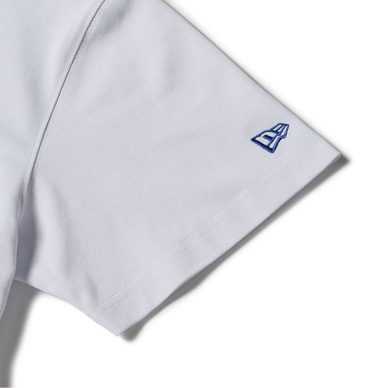 [ニューエラ]メンズ [GOLF] 半袖 ミッドネック Tシャツ MLB ロサンゼルス・ドジャース ホワイト　詳細4