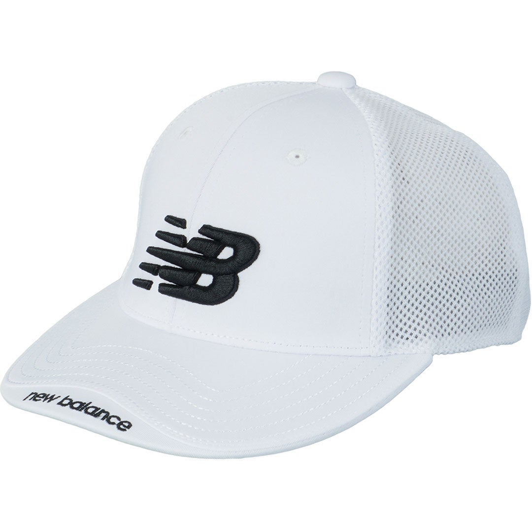 ニューバランス new balance ユニセックス メッシュ セミカーブドブリムキャップ (MENS) NJMG62TF ホワイト 詳細1