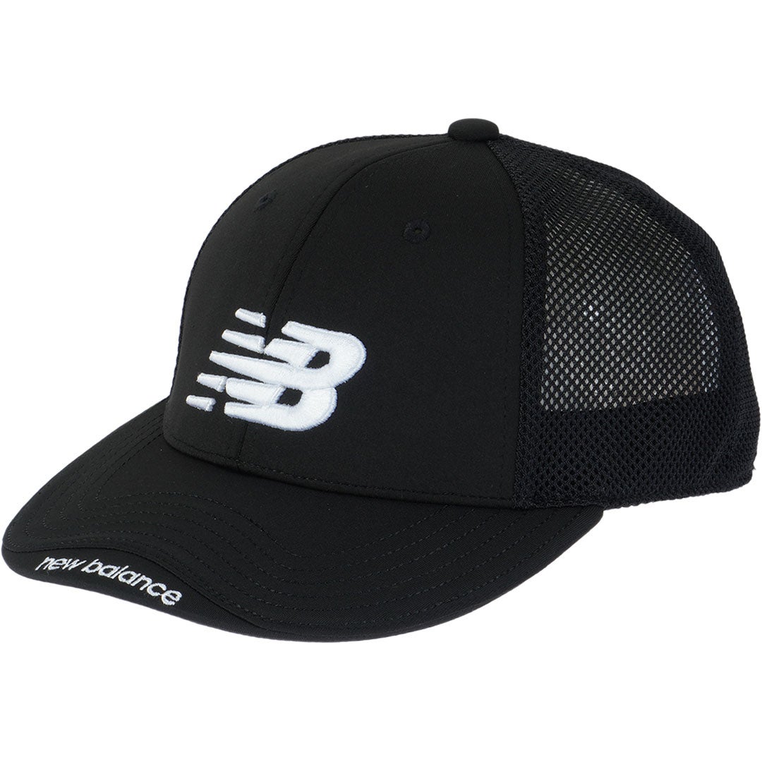 ニューバランス new balance ユニセックス メッシュ セミカーブドブリムキャップ (MENS) NJMG62TF ブラック 詳細2