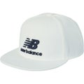 ニューバランス new balance メンズ スタックドロゴ刺繍フラットブリムキャップ (MENS) NJMG65PF ホワイト 詳細1