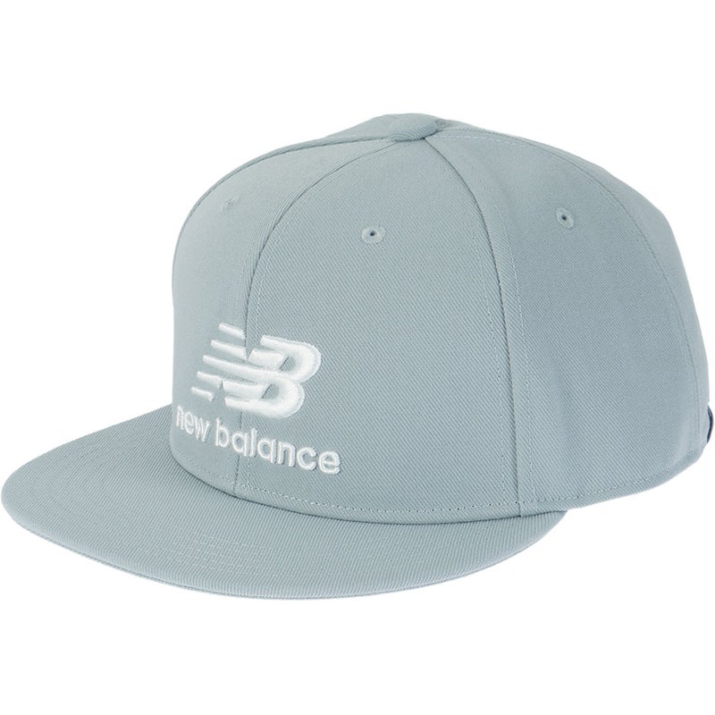 ニューバランス new balance メンズ スタックドロゴ刺繍フラットブリムキャップ (MENS) NJMG65PF グレー 詳細2