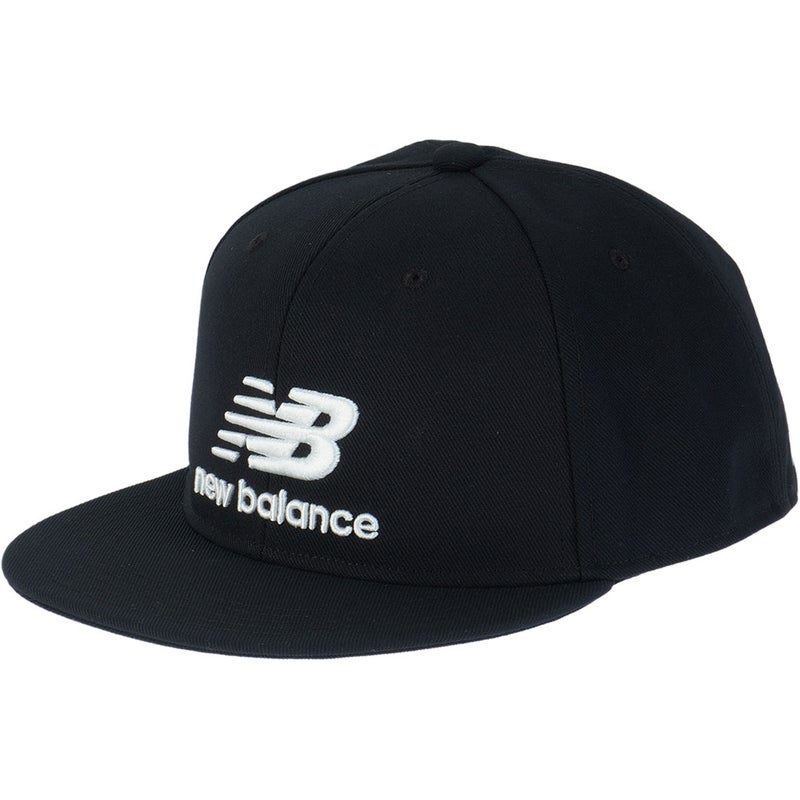ニューバランス new balance メンズ スタックドロゴ刺繍フラットブリムキャップ (MENS) NJMG65PF ブラック 詳細4