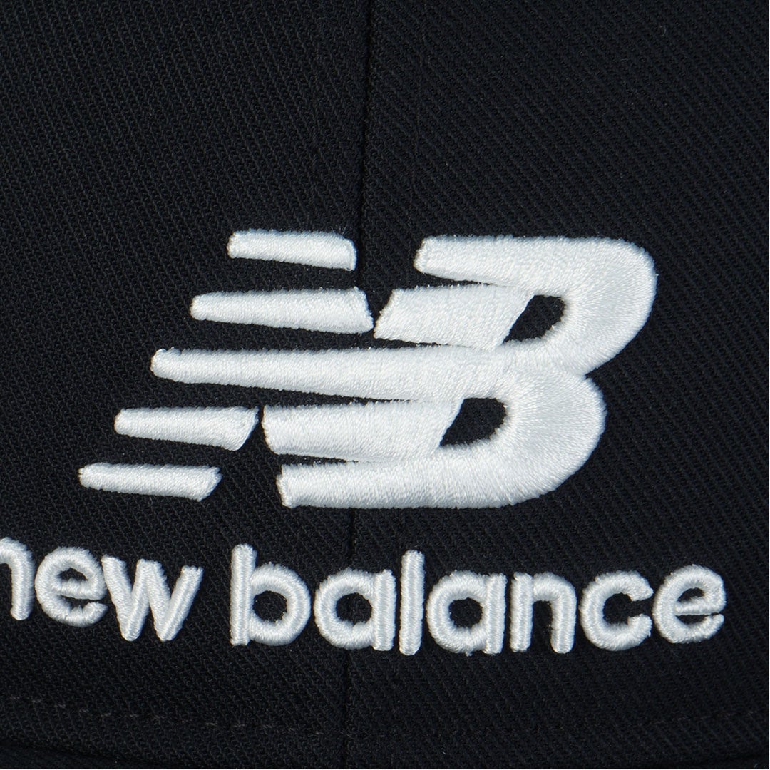 ニューバランス new balance メンズ スタックドロゴ刺繍フラットブリムキャップ (MENS) NJMG65PF ブラック 詳細8