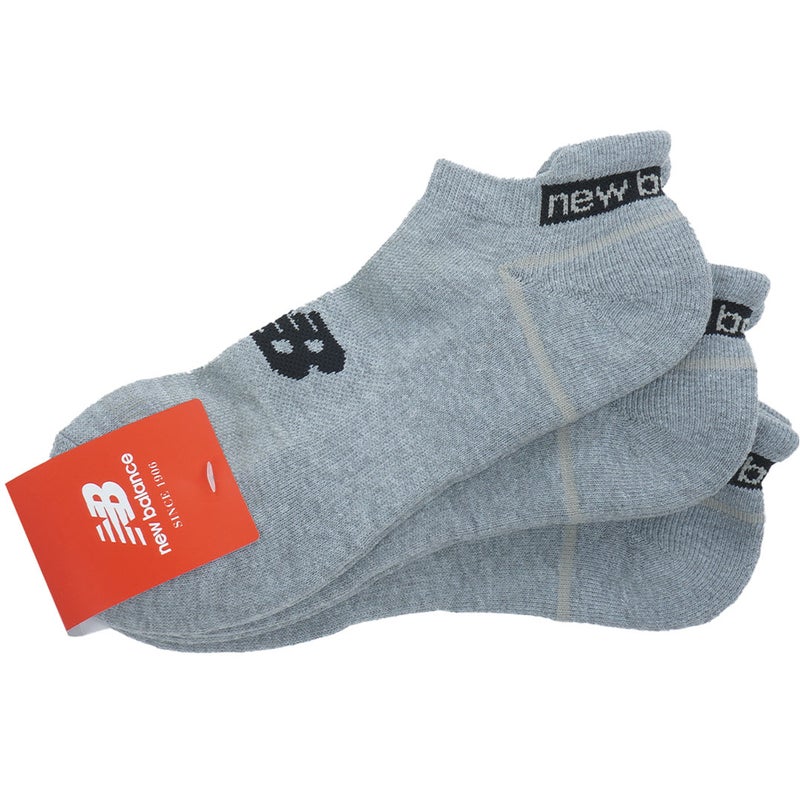 ニューバランス new balance メンズ 3セット アンクルソックス (MENS) NJMG658F グレー 詳細3