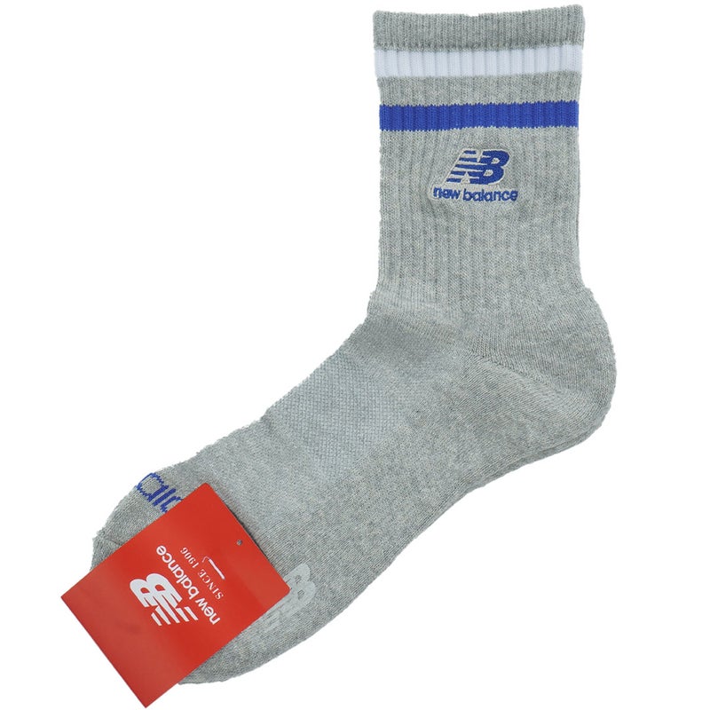 ニューバランス new balance メンズ 抗菌防臭 ミドルソックス (MENS) NJMG657F グレー 詳細2