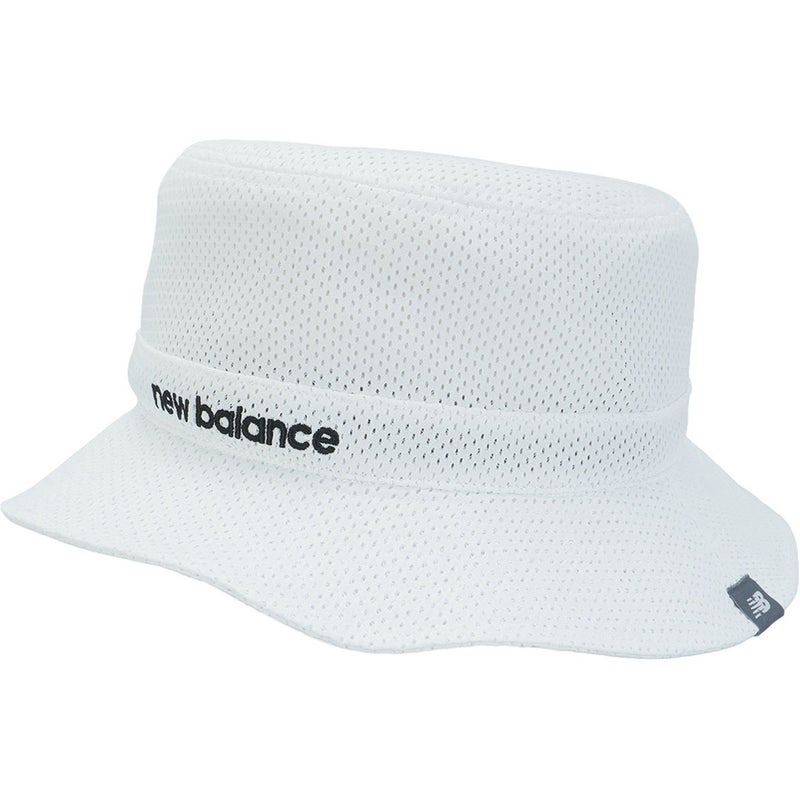 ニューバランス new balance メンズ シアサッカー×メッシュ　NB刺繍リバーシブル バケットハット (UNISEX) NJMG633F ホワイト 詳細1