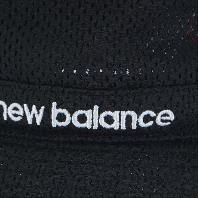 ニューバランス new balance メンズ シアサッカー×メッシュ　NB刺繍リバーシブル バケットハット (UNISEX) NJMG633F ブラック 詳細6