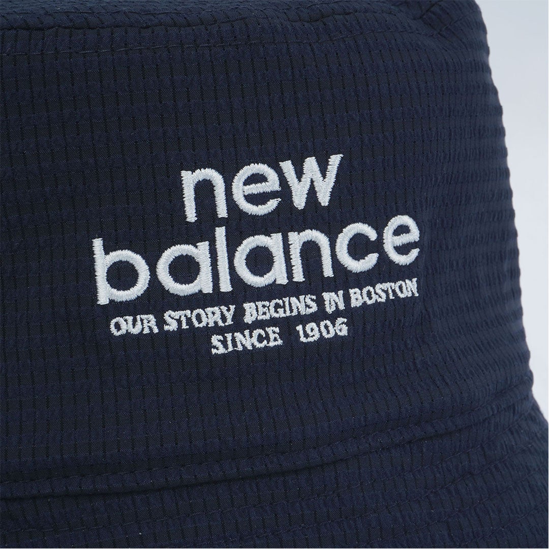 ニューバランス new balance メンズ レディース ユニセックス シアサッカー×メッシュ　NB刺繍リバーシブル バケットハット (UNISEX) NJMG632F ネイビー 詳細7