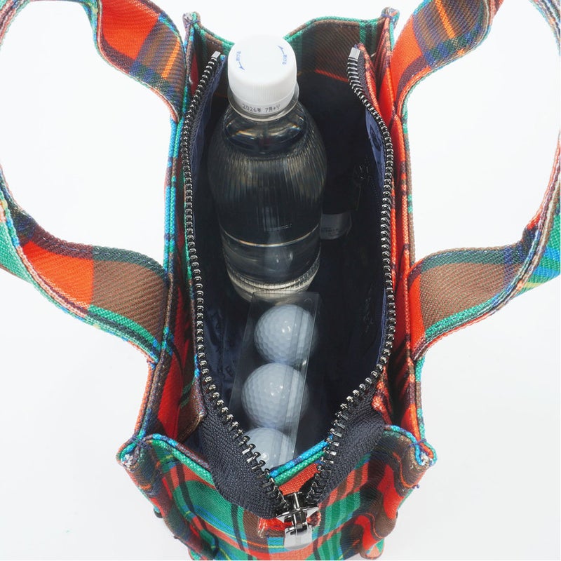 [パーリーゲイツ]ユニセックス マドラスチェック柄カートBAG　詳細5