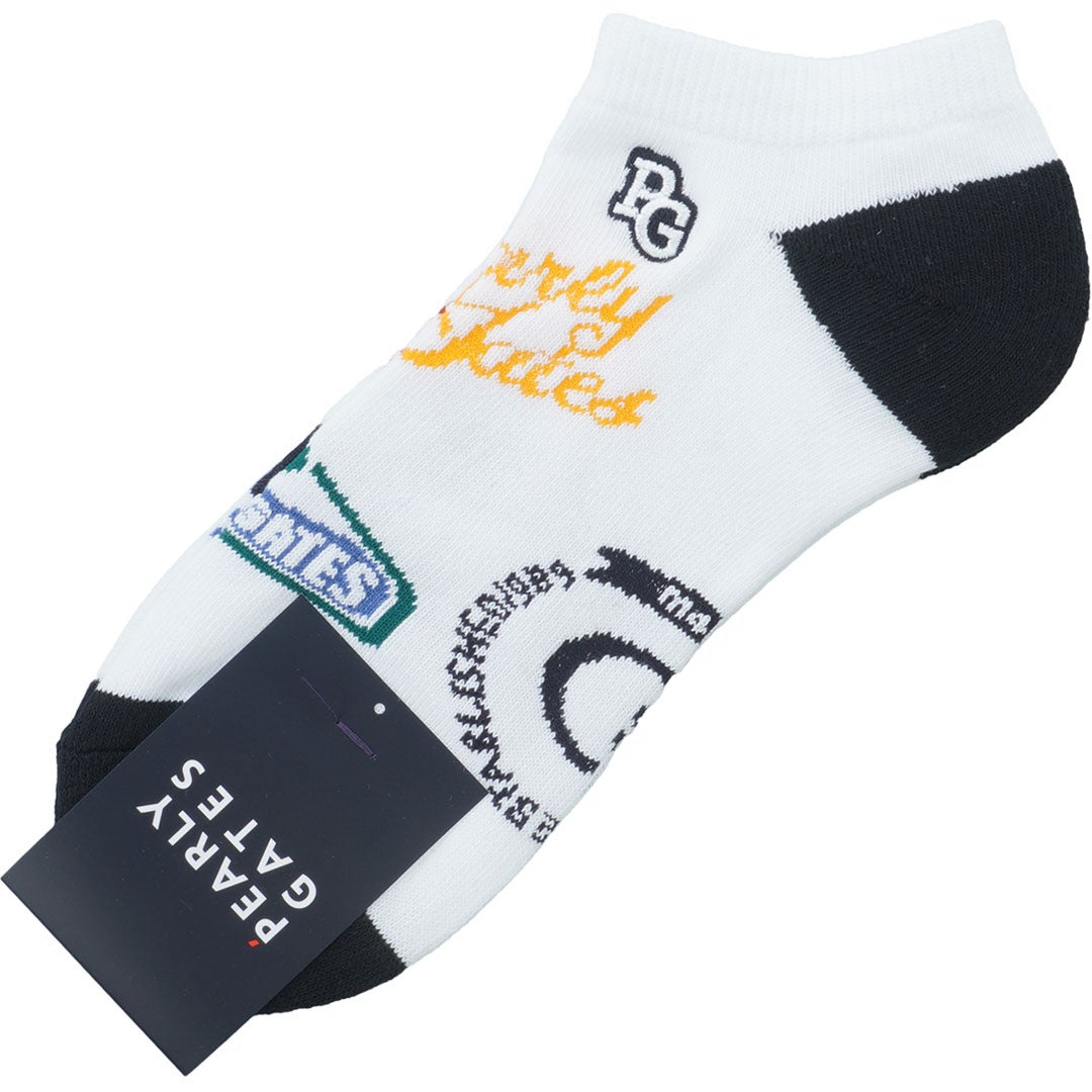 パーリーゲイツ]メンズ カレッジロゴ柄アンクルSOX | 【公式】ヤマニゴルフ