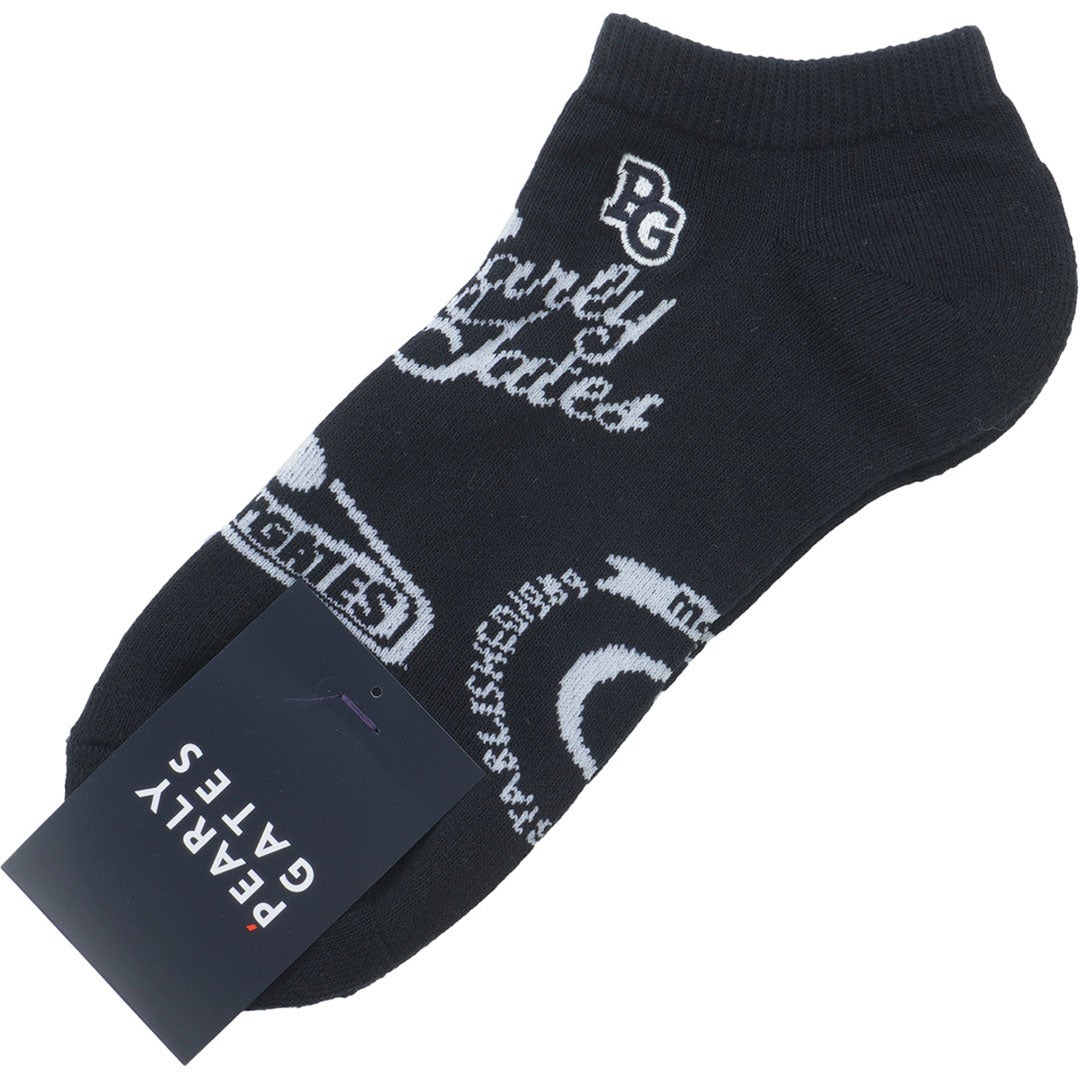 [パーリーゲイツ]メンズ カレッジロゴ柄アンクルSOX　詳細2