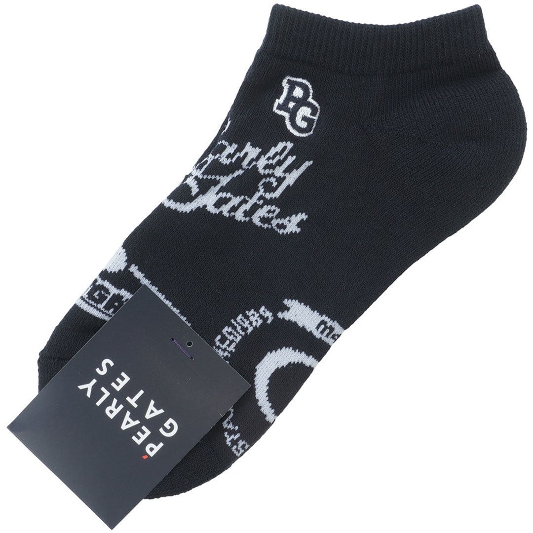 [パーリーゲイツ]レディース カレッジロゴ柄アンクルSOX　詳細2