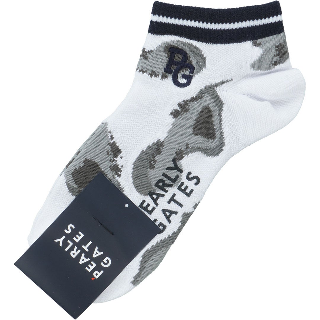 [パーリーゲイツ]メンズ ゴルフ場柄アンクルSOX　詳細1