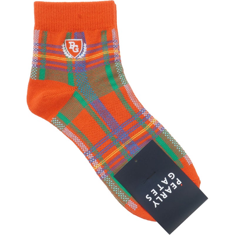 [パーリーゲイツ]レディース マドラスチェック柄ショートSOX　詳細2