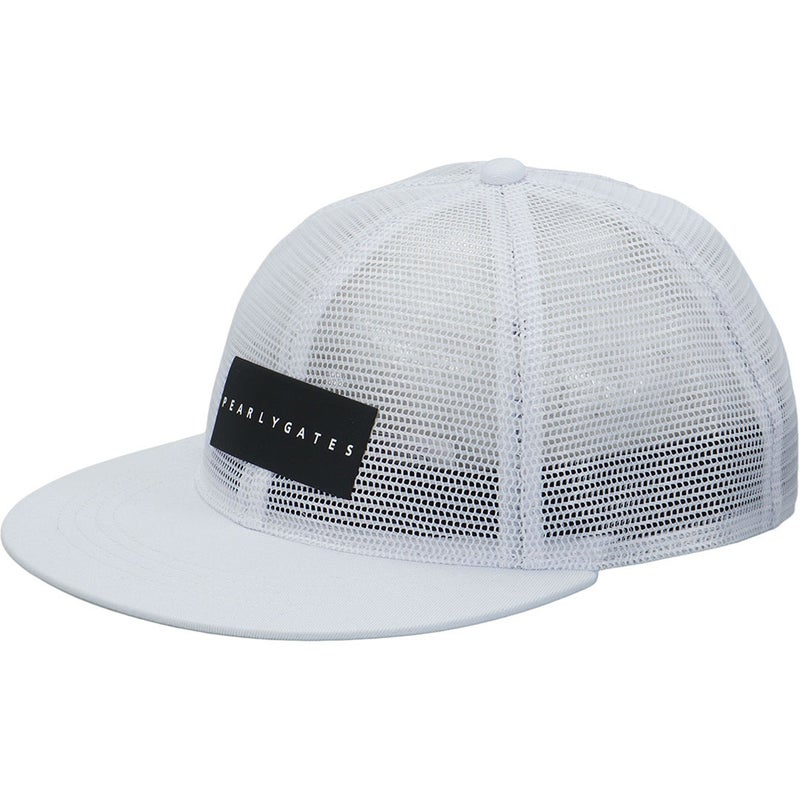 [パーリーゲイツ]メンズ ALLメッシュフラットブリムCAP　詳細1