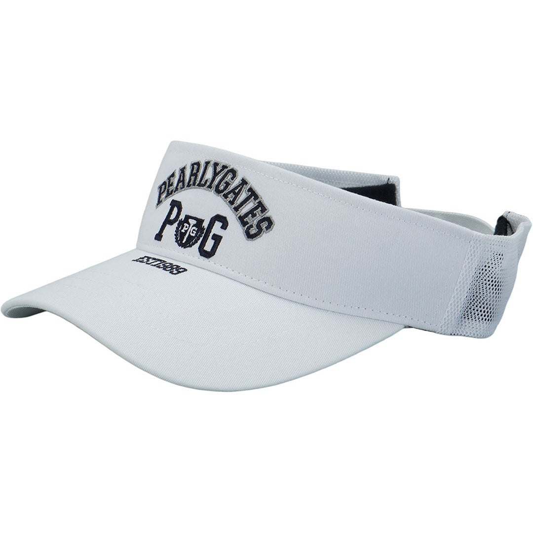 [パーリーゲイツ]メンズ カレッジロゴメッシュツイルVISOR　詳細1
