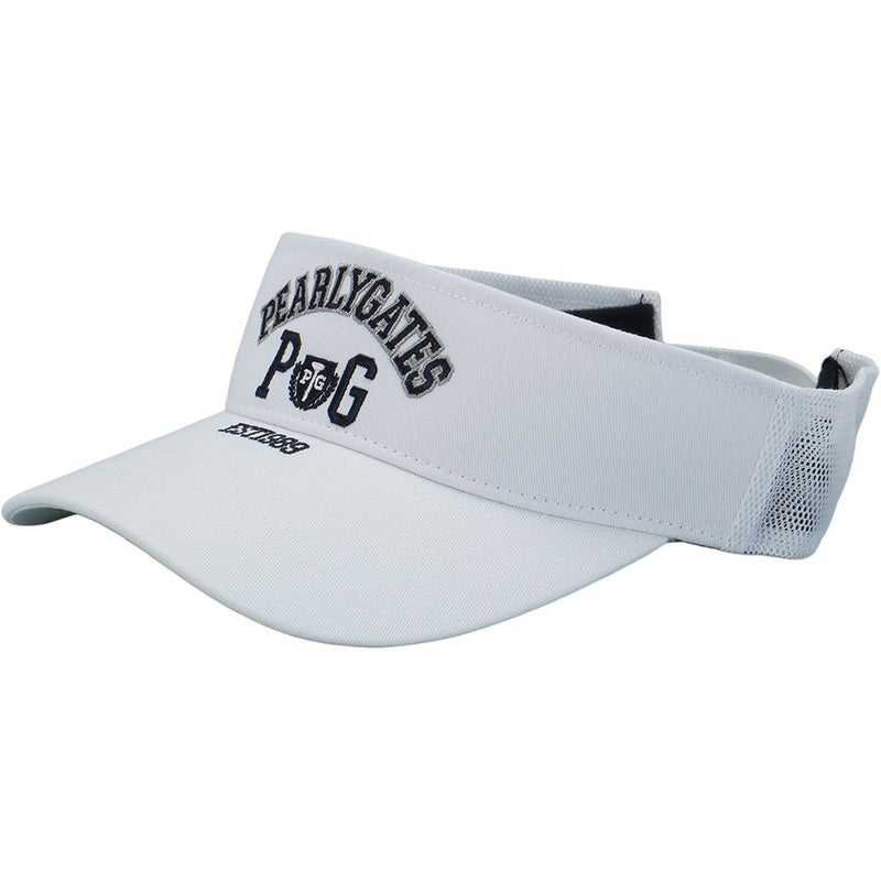 [パーリーゲイツ]メンズ カレッジロゴメッシュツイルVISOR　詳細1