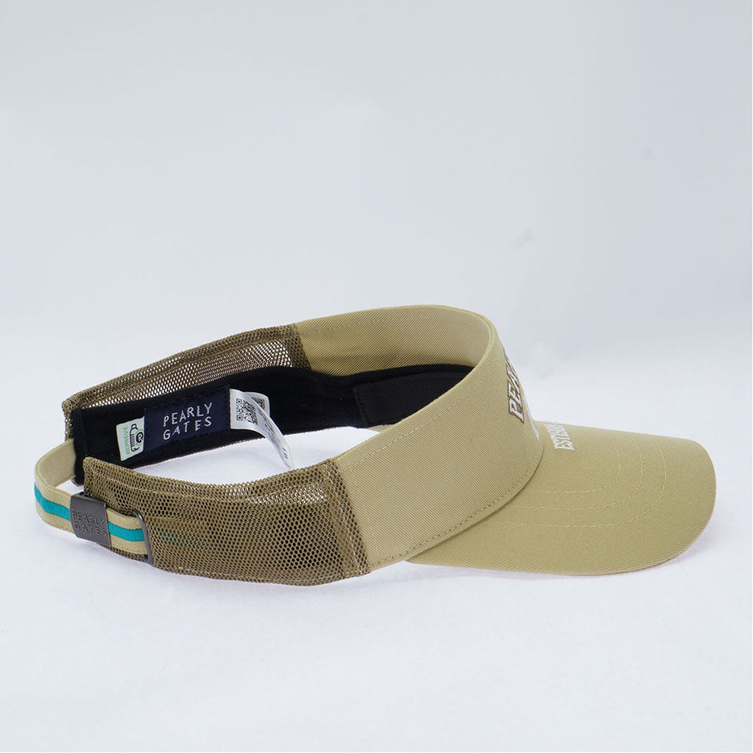 [パーリーゲイツ]メンズ カレッジロゴメッシュツイルVISOR　詳細2