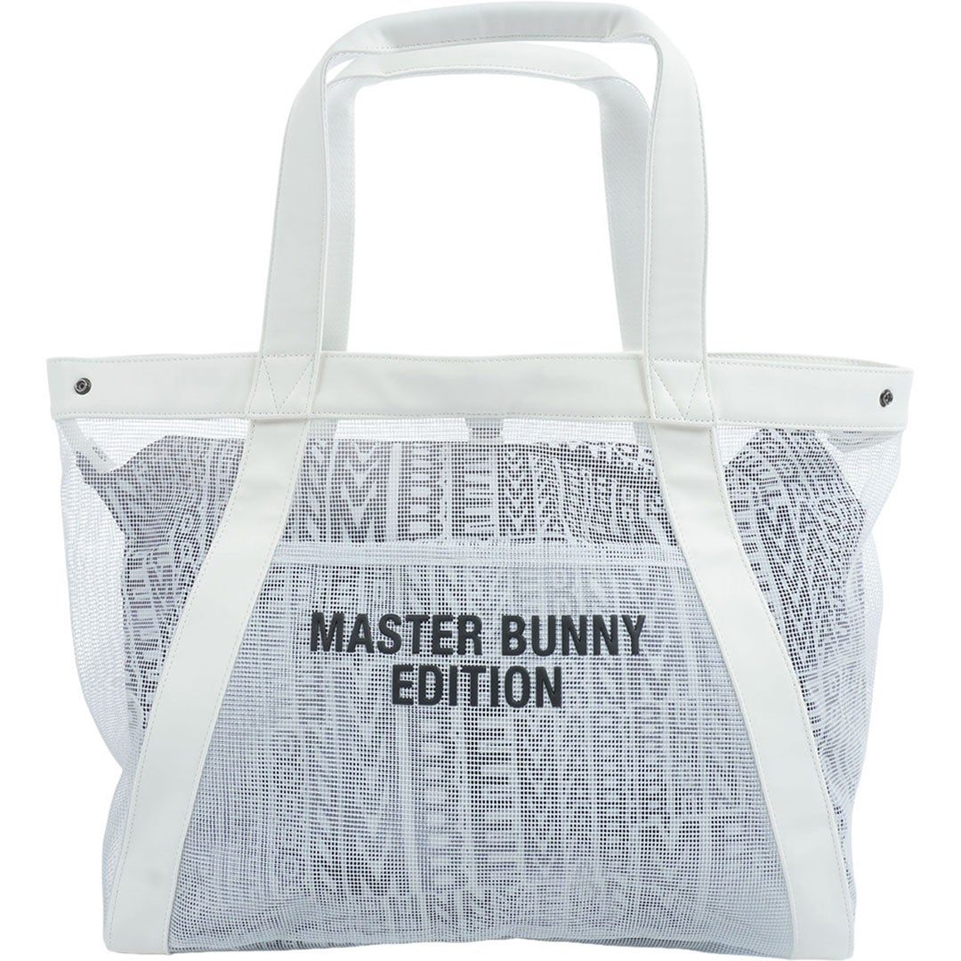 MASTER BUNNY EDITION マスターバニーエディション メンズ レディース ユニセックス リピートロゴメッシュトートBAG MBMG62FF ホワイト 詳細1