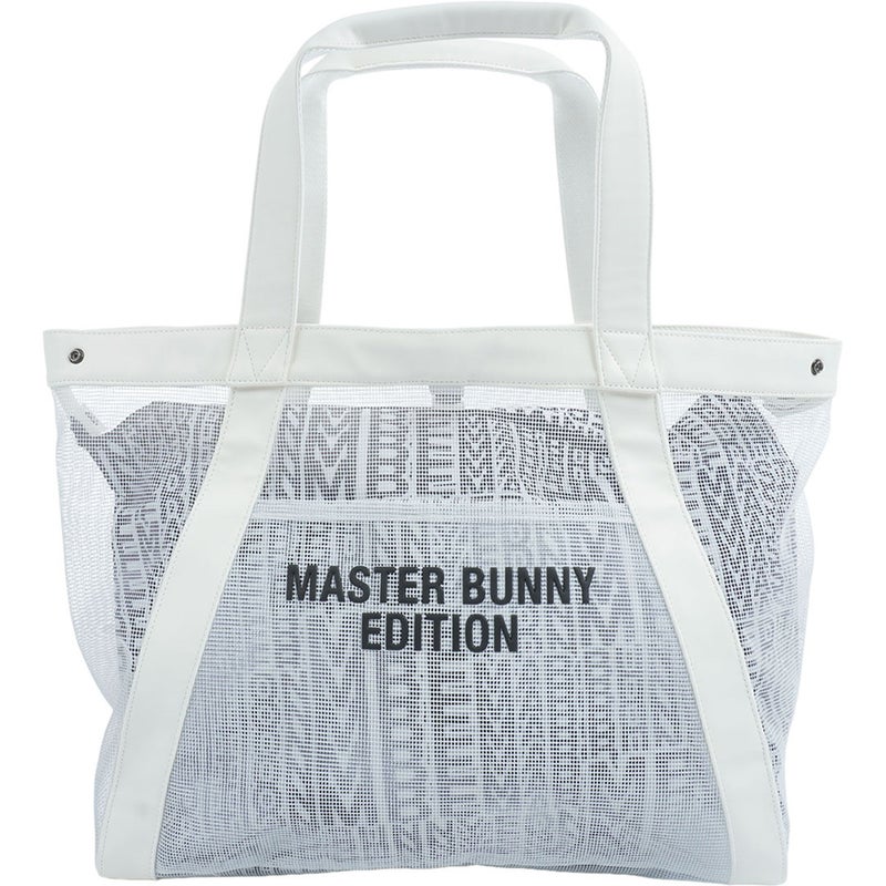 MASTER BUNNY EDITION マスターバニーエディション メンズ レディース ユニセックス リピートロゴメッシュトートBAG MBMG62FF ホワイト 詳細1