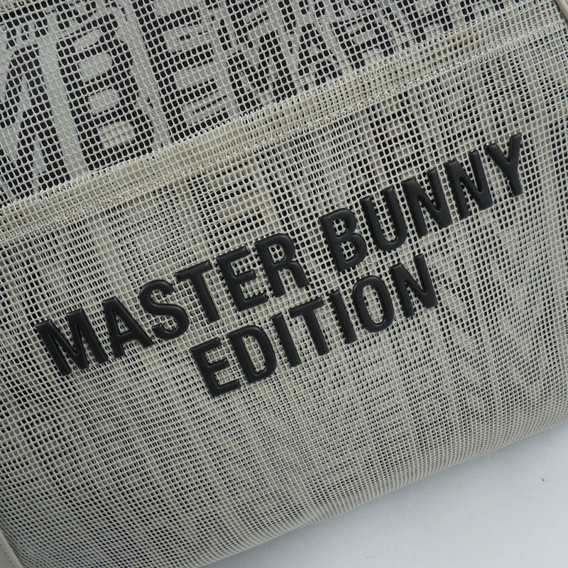 MASTER BUNNY EDITION マスターバニーエディション メンズ レディース ユニセックス リピートロゴメッシュトートBAG MBMG62FF ベージュ 詳細4