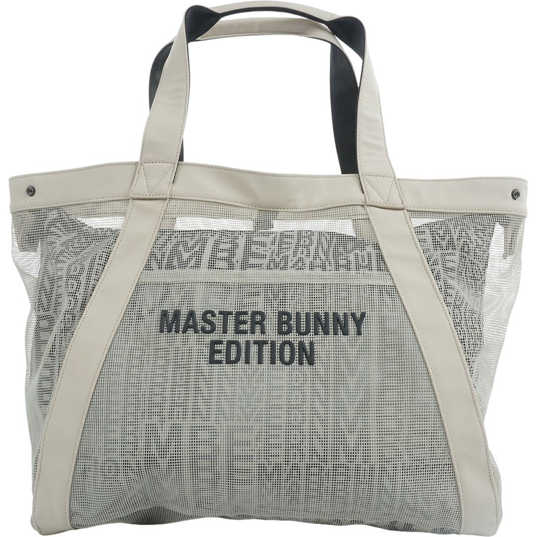 MASTER BUNNY EDITION マスターバニーエディション メンズ レディース ユニセックス リピートロゴメッシュトートBAG MBMG62FF ベージュ 詳細9