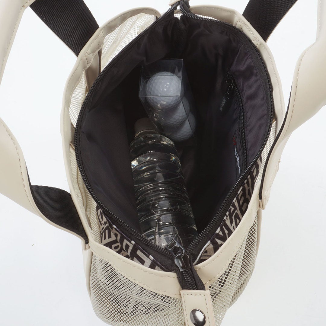 MASTER BUNNY EDITION マスターバニーエディション メンズ レディース ユニセックス リピートロゴメッシュカートBAG MBMG62GF ベージュ 詳細6