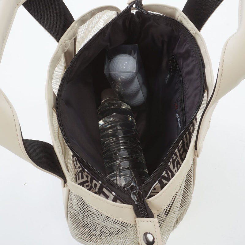 MASTER BUNNY EDITION マスターバニーエディション メンズ レディース ユニセックス リピートロゴメッシュカートBAG MBMG62GF ベージュ 詳細6